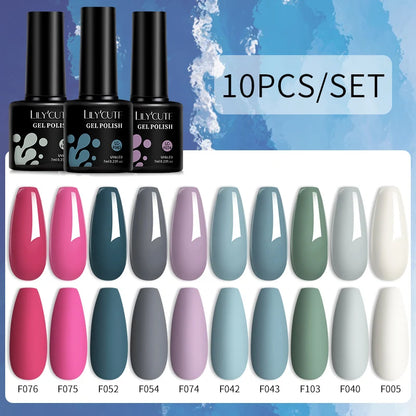 10PCS Gel Nail Polish Set