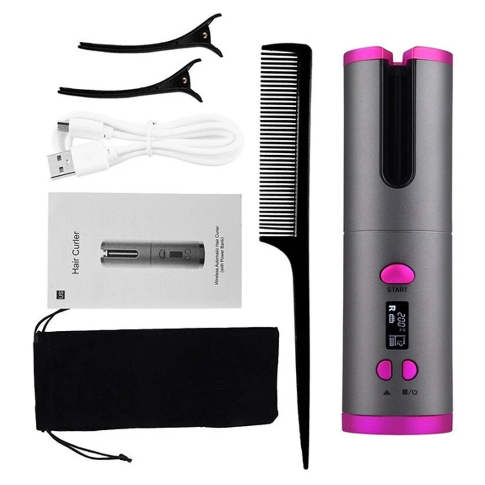 Cordless Automatic Rotating Hair Curler