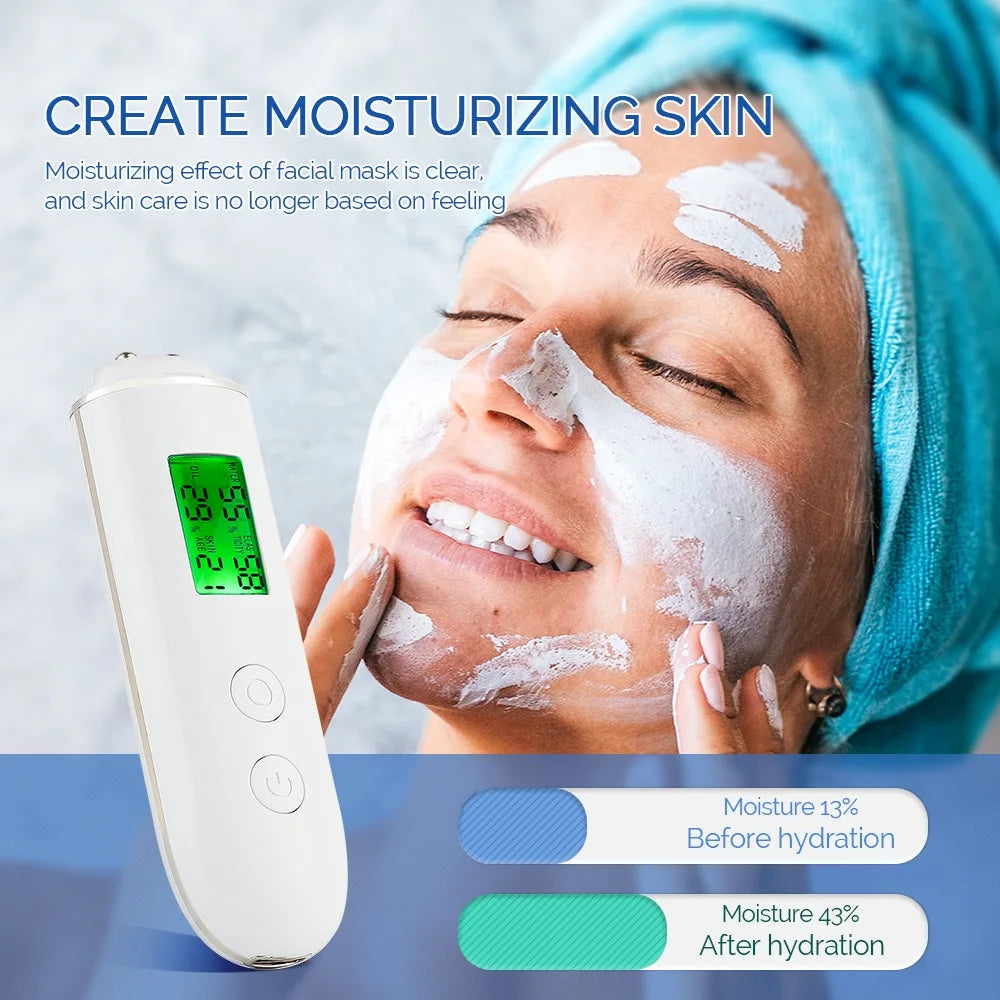 Skin Tester Face Moisture & Oil Analyzer