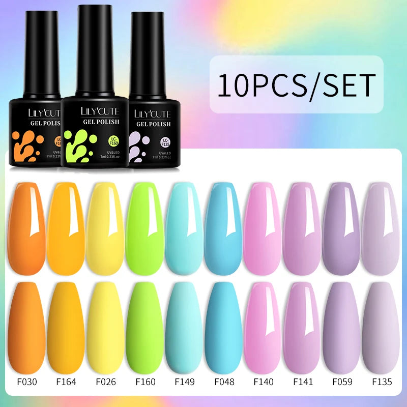 10PCS Gel Nail Polish Set