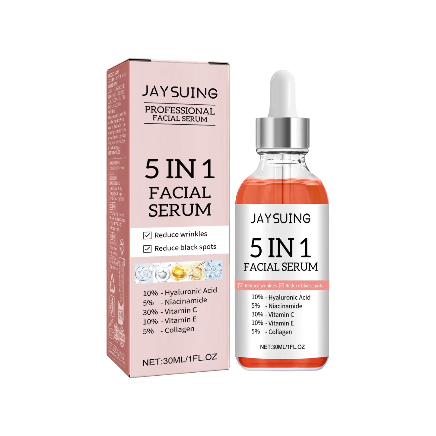 5 In 1 Facial Firming Moisturizing Brightening Serum