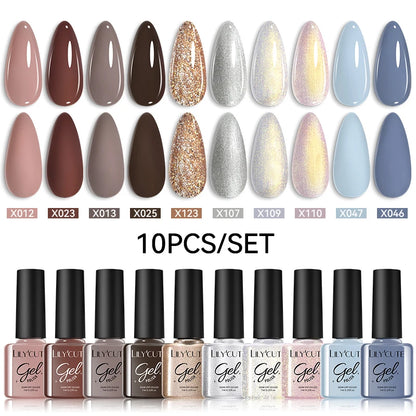 10PCS Gel Nail Polish Set