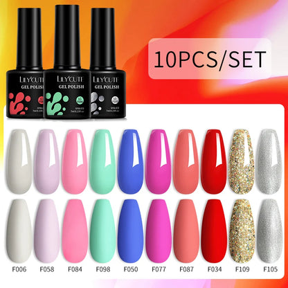 10PCS Gel Nail Polish Set