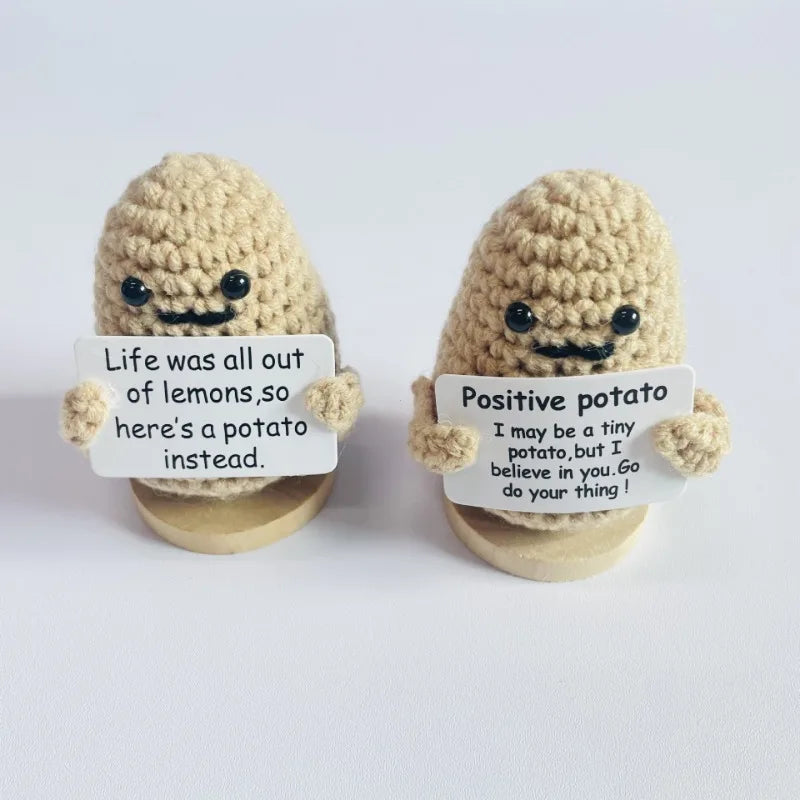 Positive Energy Potato Hug Pocket Plush