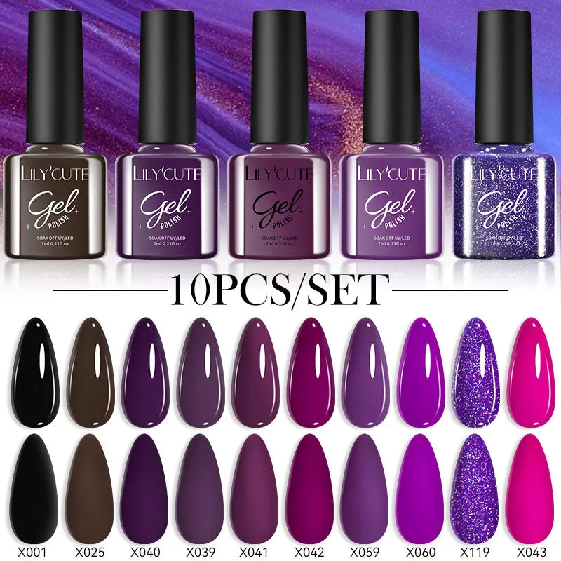 10PCS Gel Nail Polish Set