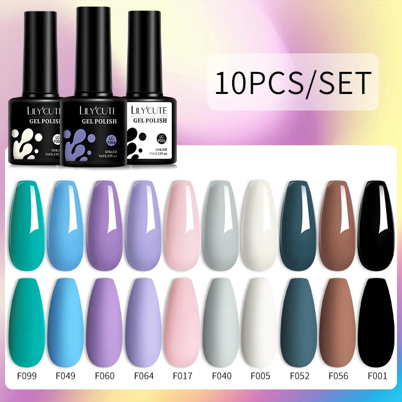 10PCS Gel Nail Polish Set