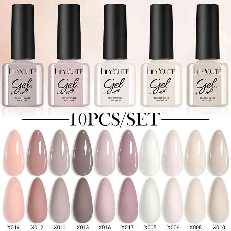 10PCS Gel Nail Polish Set