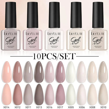 10PCS Gel Nail Polish Set