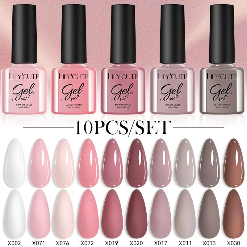 10PCS Gel Nail Polish Set