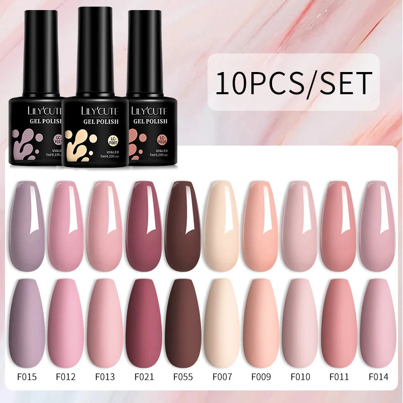 10PCS Gel Nail Polish Set