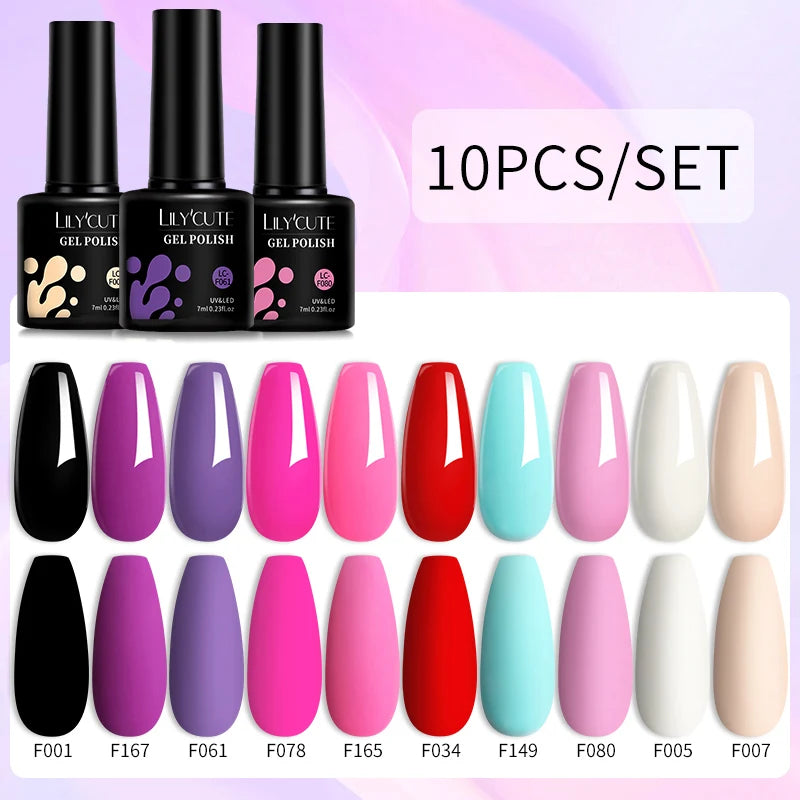 10PCS Gel Nail Polish Set