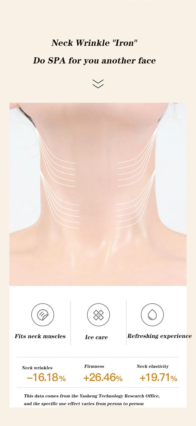 10pcs Gold Firming Neck Mask