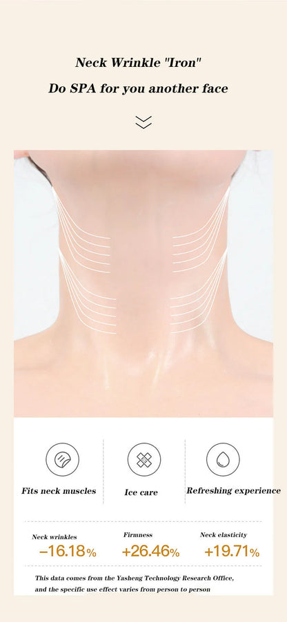 10pcs Gold Firming Neck Mask