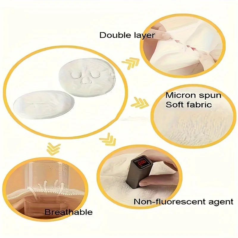 Reusable Hot and Cold Compress Face Towel Mask