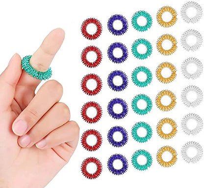 Acupressure Spiky Sensory Finger Rings