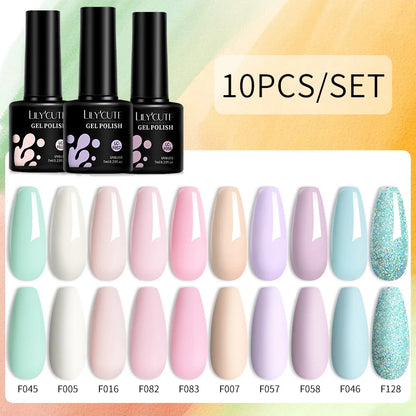 10PCS Gel Nail Polish Set