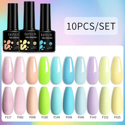 10PCS Gel Nail Polish Set