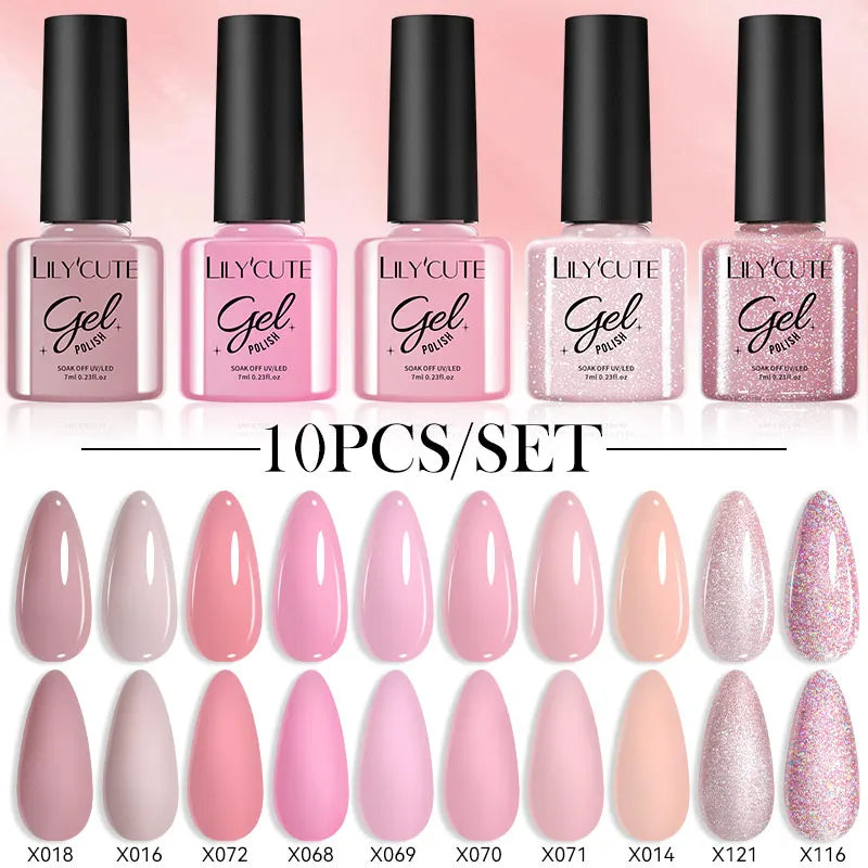 10PCS Gel Nail Polish Set