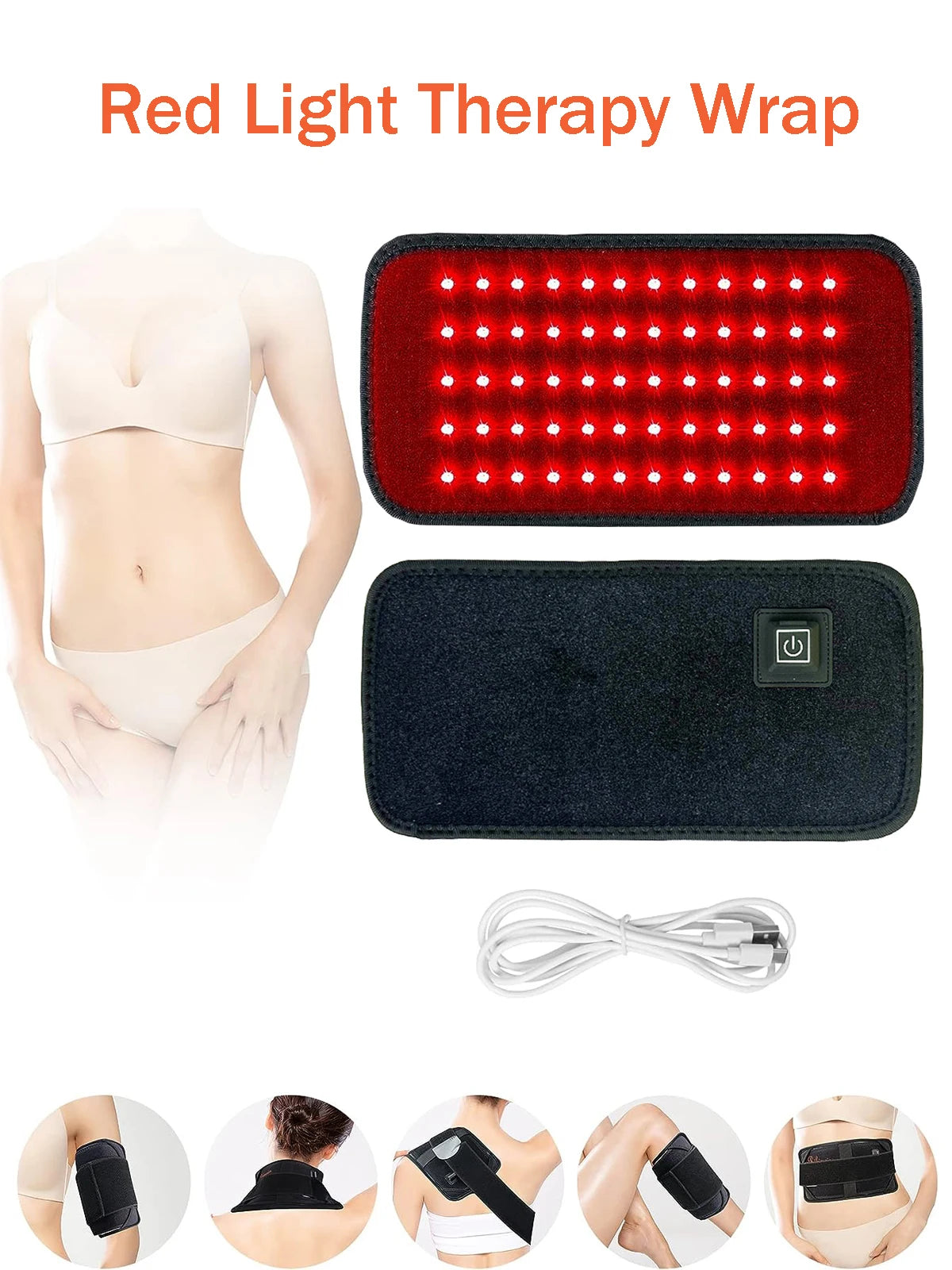 60 LEDs Red & Infrared Light Therapy Belt