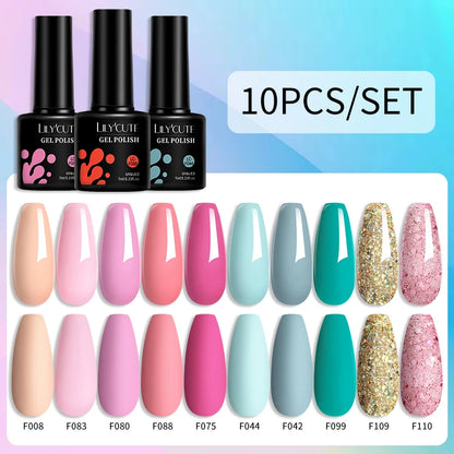 10PCS Gel Nail Polish Set