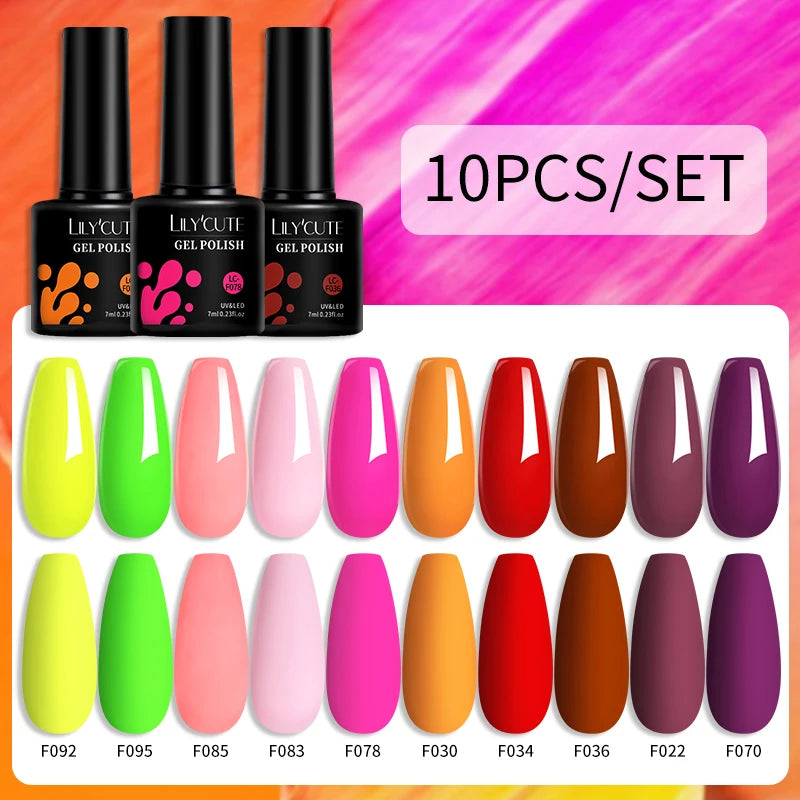 10PCS Gel Nail Polish Set