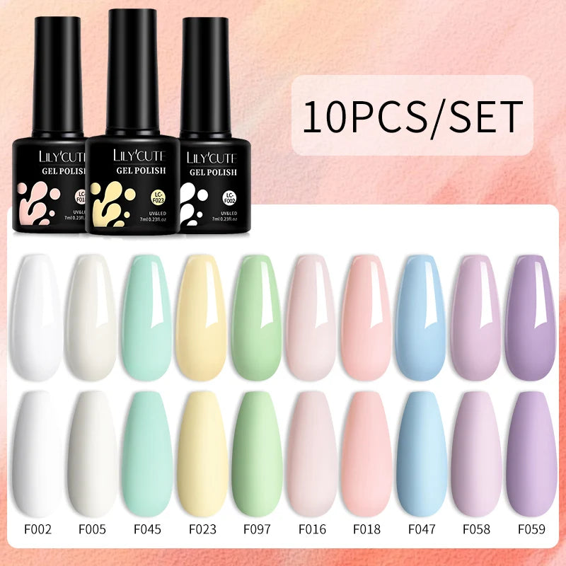 10PCS Gel Nail Polish Set