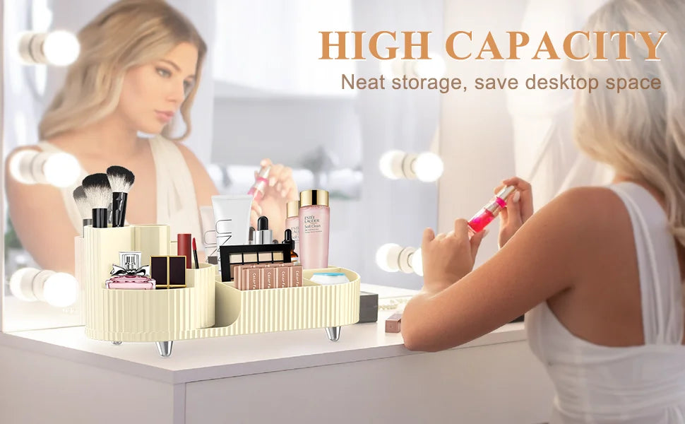 360° Rotating Makeup Organizer