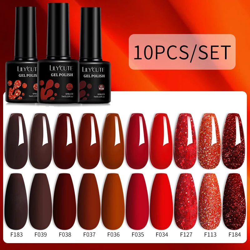 10PCS Gel Nail Polish Set