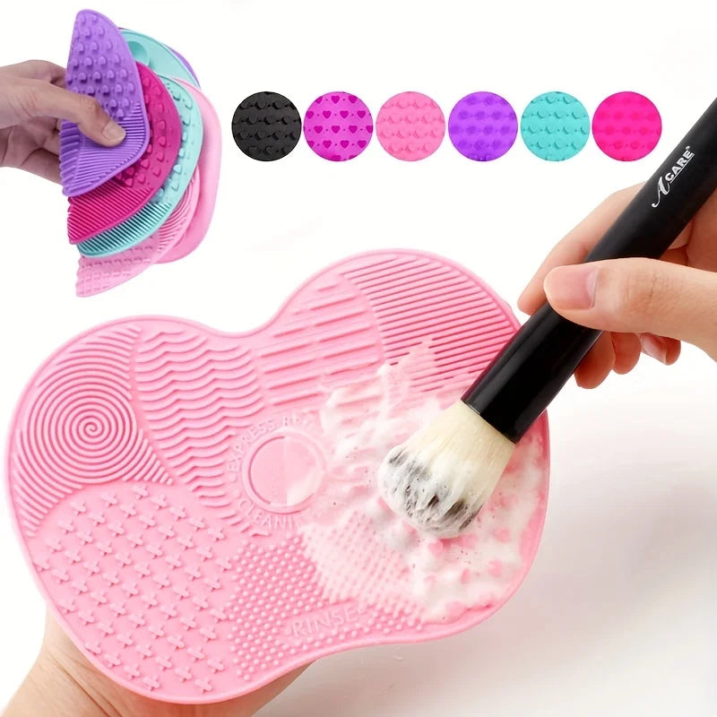 Apple Shaped Makeup Brush Cleaning Pad