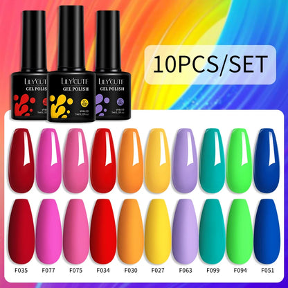 10PCS Gel Nail Polish Set