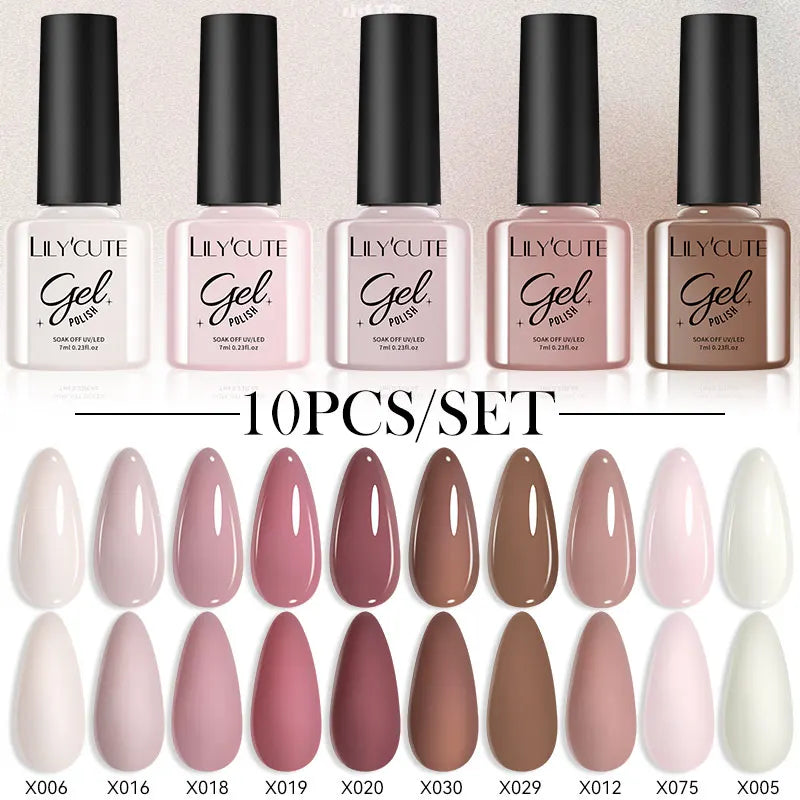 10PCS Gel Nail Polish Set