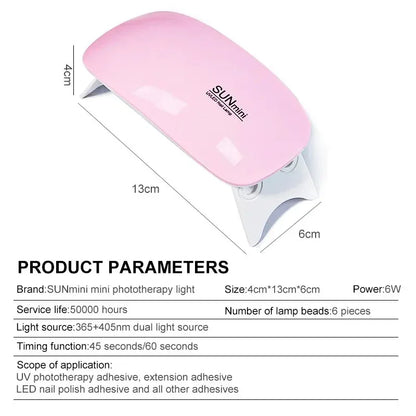 6W LED Mini Nail Dryer Machine