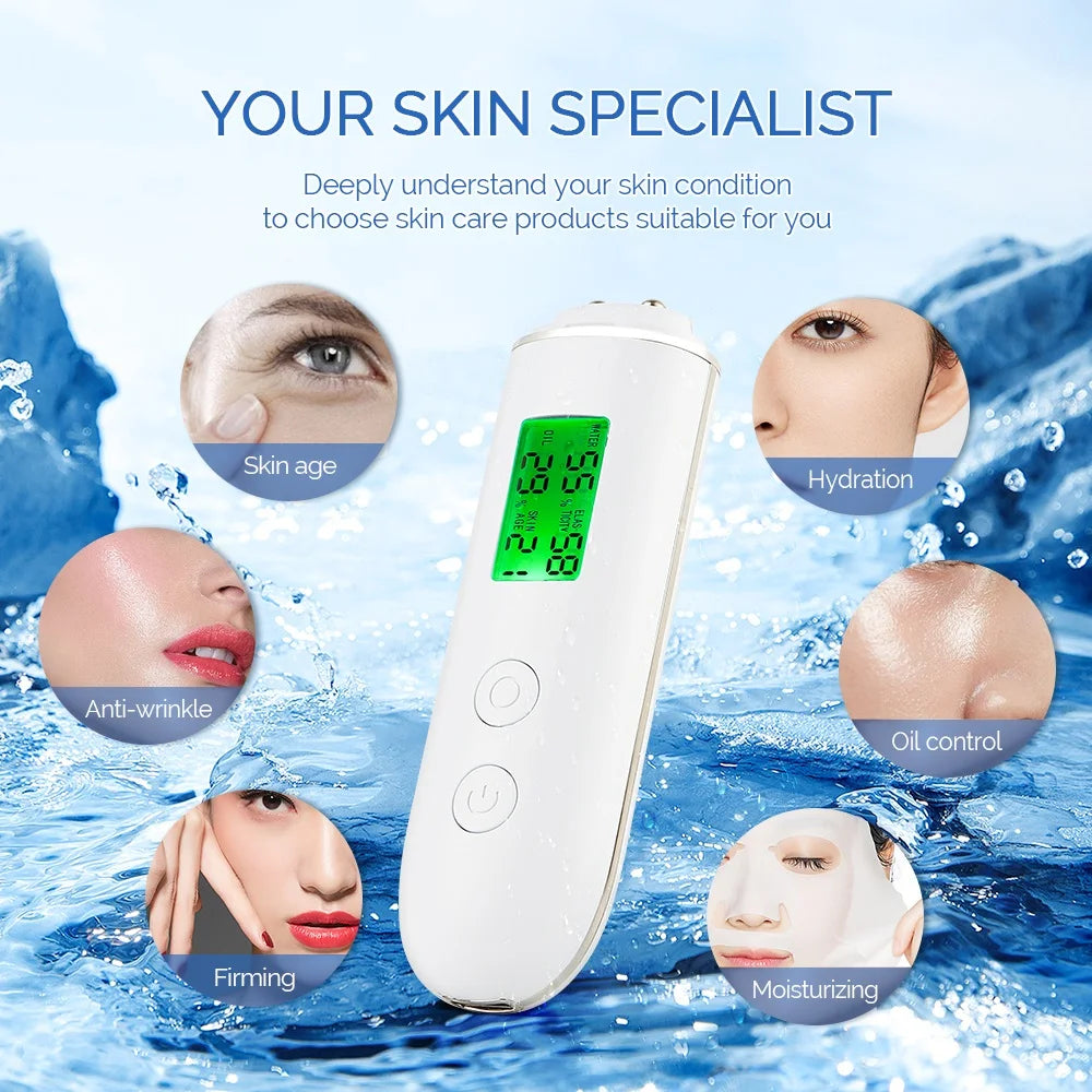 Skin Tester Face Moisture & Oil Analyzer