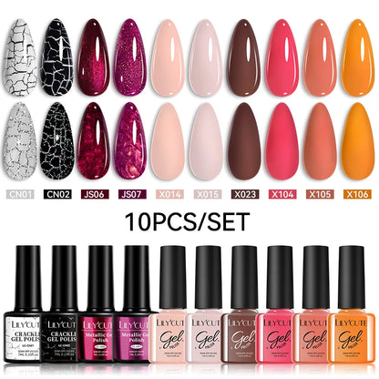 10PCS Gel Nail Polish Set