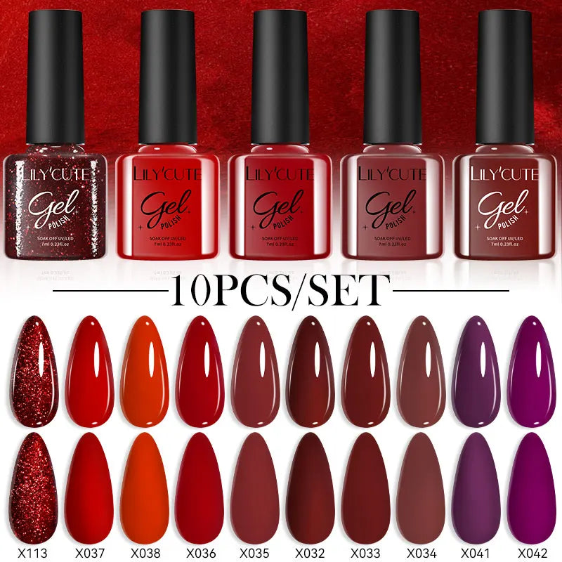 10PCS Gel Nail Polish Set