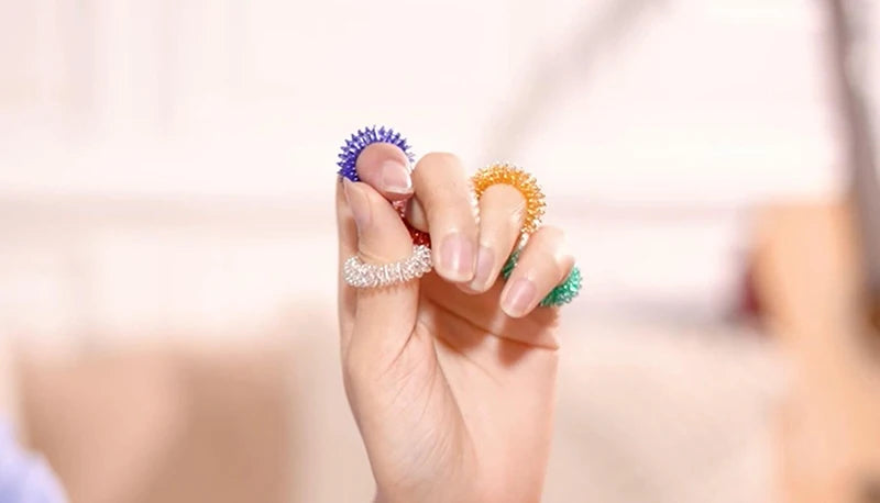 Acupressure Spiky Sensory Finger Rings