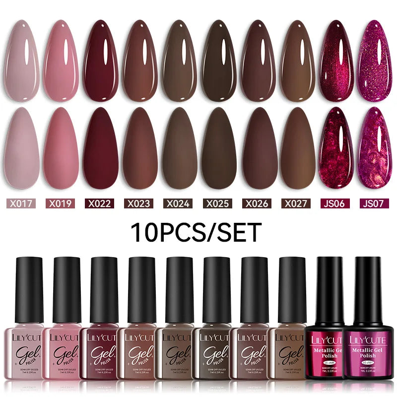 10PCS Gel Nail Polish Set