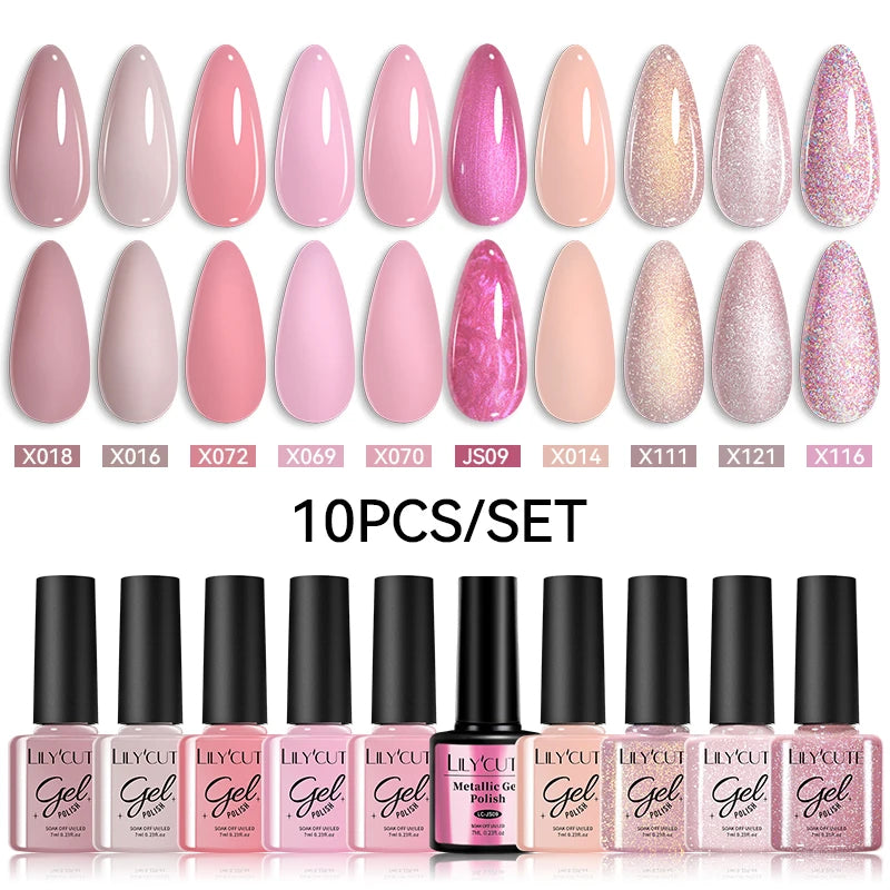 10PCS Gel Nail Polish Set