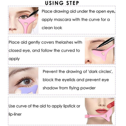 Multi-Functional Eyeliner Stencil & Makeup Aid Tool