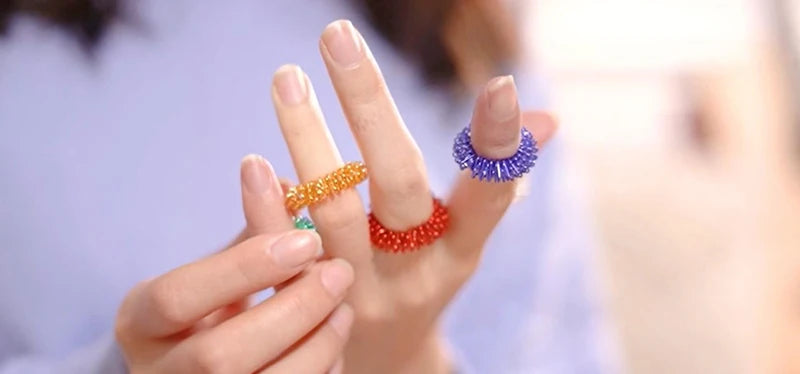 Acupressure Spiky Sensory Finger Rings