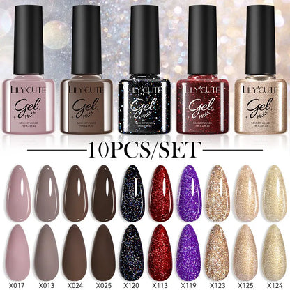 10PCS Gel Nail Polish Set