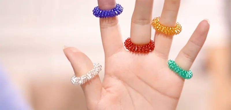 Acupressure Spiky Sensory Finger Rings