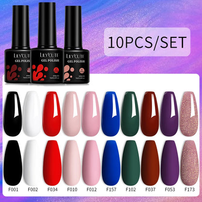 10PCS Gel Nail Polish Set