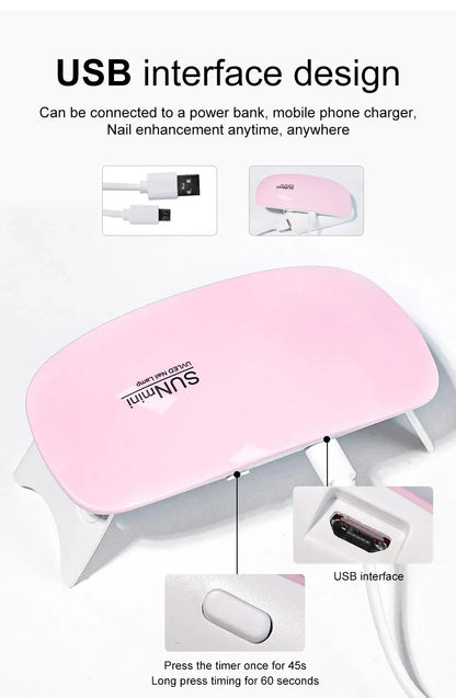 6W LED Mini Nail Dryer Machine