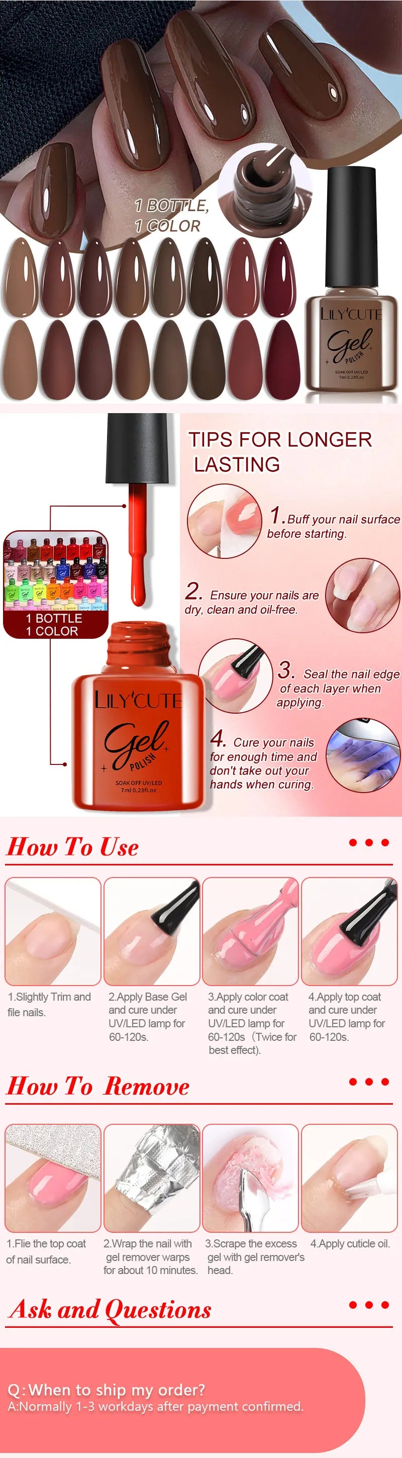 10PCS Gel Nail Polish Set