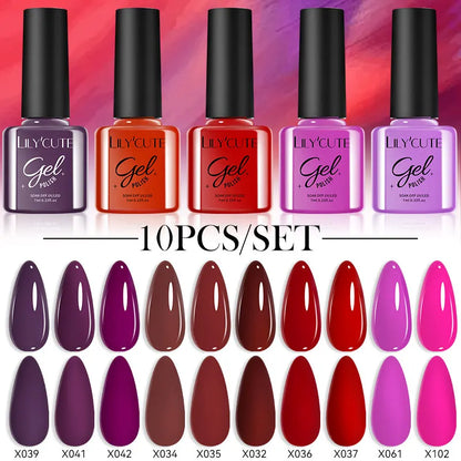 10PCS Gel Nail Polish Set